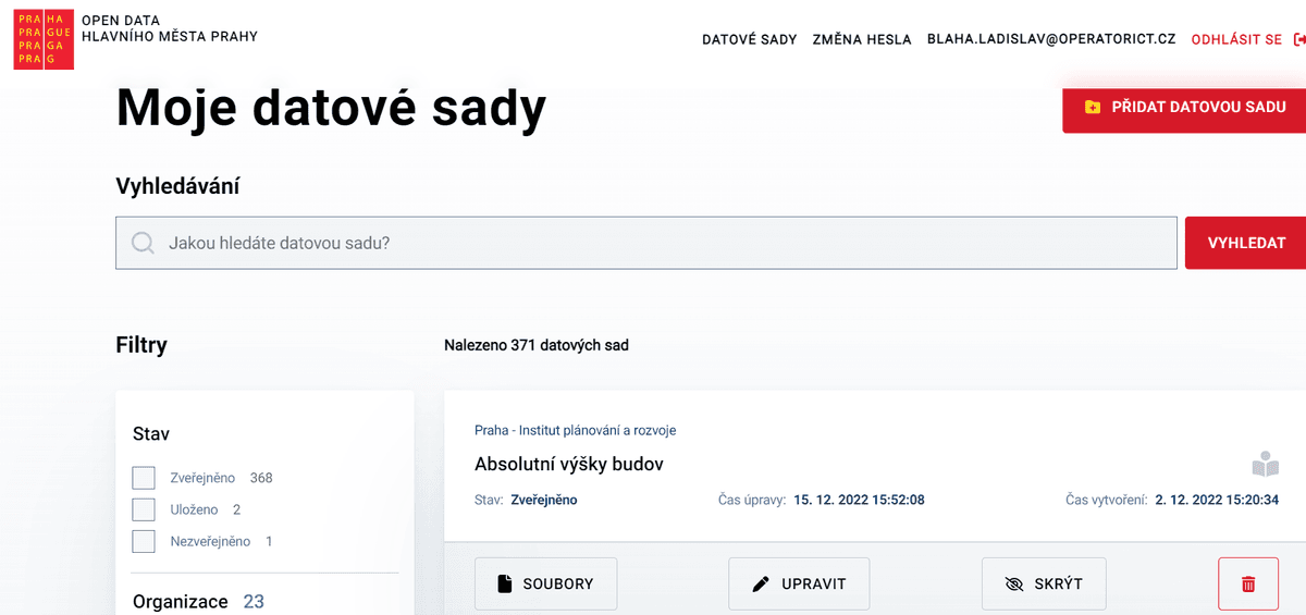Lokální katalog otevřených dat (LKOD) alt image