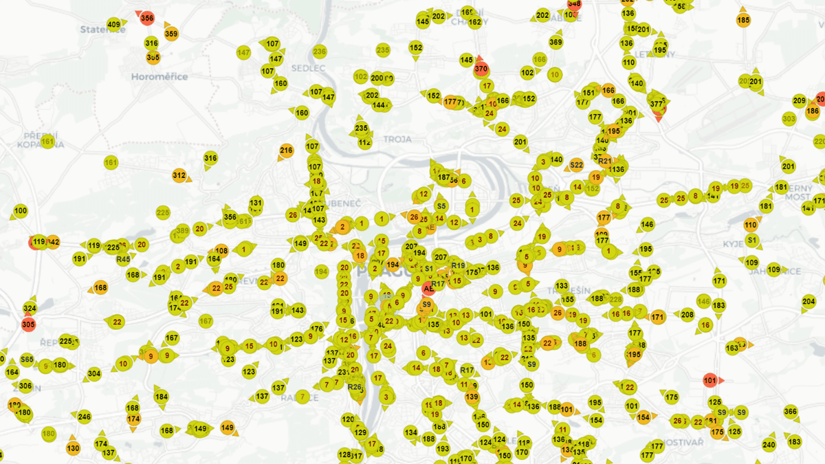 Aktuální polohy vozidel PID alt image