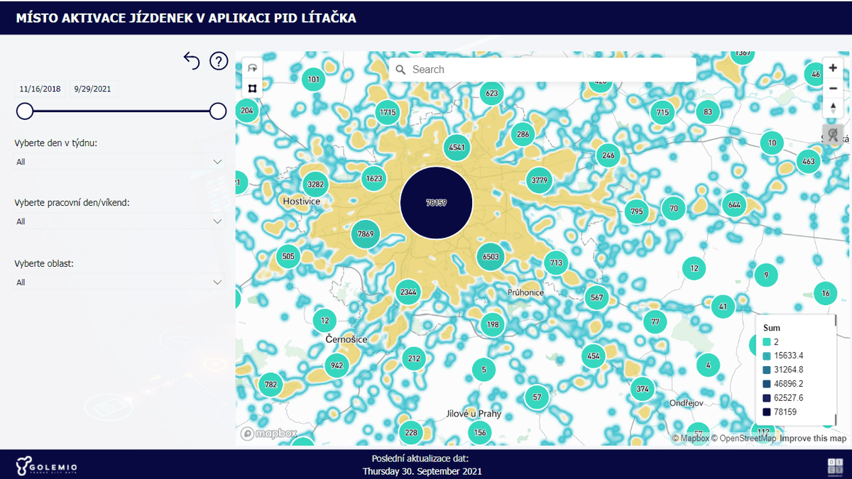 Analýza přepravních dat alt image